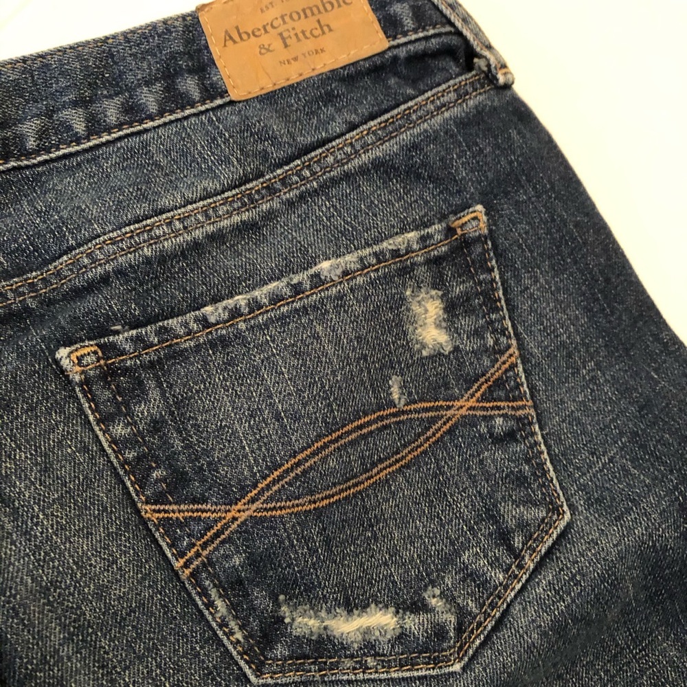 Abercrombie & Fitch Madison Flare Distressed Jeans